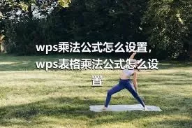 wps乘法公式怎么设置，wps表格乘法公式怎么设置