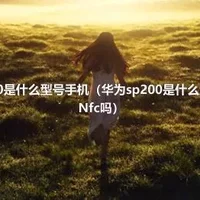 华为sp200是什么型号手机（华为sp200是什么型号手机有Nfc吗）