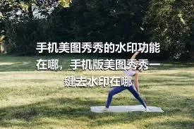 手机美图秀秀的水印功能在哪，手机版美图秀秀一键去水印在哪