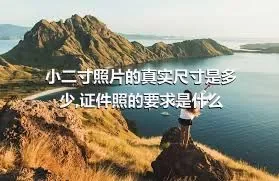 小二寸照片的真实尺寸是多少,证件照的要求是什么