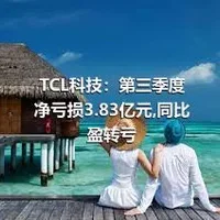 TCL科技：第三季度净亏损3.83亿元,同比盈转亏