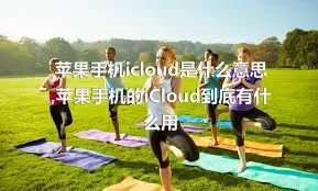 苹果手机icloud是什么意思,苹果手机的iCloud到底有什么用