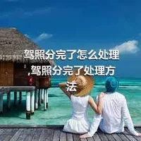 驾照分完了怎么处理,驾照分完了处理方法