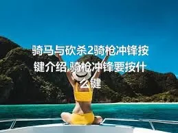 骑马与砍杀2骑枪冲锋按键介绍,骑枪冲锋要按什么键