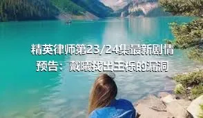 精英律师第23/24集最新剧情预告：戴曦找出王栎的漏洞