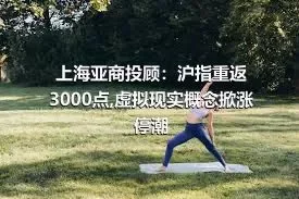 上海亚商投顾：沪指重返3000点,虚拟现实概念掀涨停潮