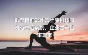 截至目前郑州富士康科技园没有重症病例，企业生产基本正常