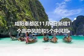 咸阳秦都区11月2日新增1个高中风险和5个中风险