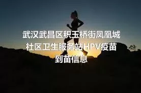 武汉武昌区积玉桥街凤凰城社区卫生服务站HPV疫苗到苗信息