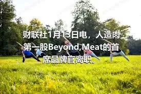 财联社1月13日电，人造肉第一股Beyond,Meat的首席品牌官离职。