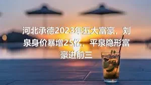 河北承德2023年五大富豪，刘泉身价暴增25亿，平泉隐形富豪进前三