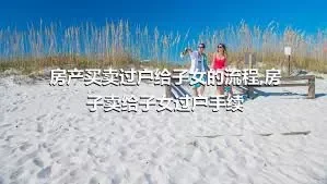 房产买卖过户给子女的流程,房子卖给子女过户手续