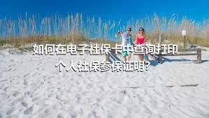 如何在电子社保卡中查询打印个人社保参保证明？