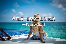 微信搜一搜怎么用,微信搜一搜应怎么用