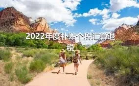 2022年度补贴个税汇算退税