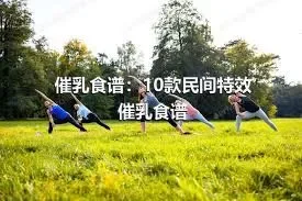 催乳食谱：10款民间特效催乳食谱