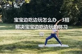 宝宝边吃边玩怎么办，3招解决宝宝边吃边玩的坏习惯