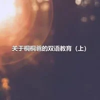 关于桐桐爸的双语教育（上）