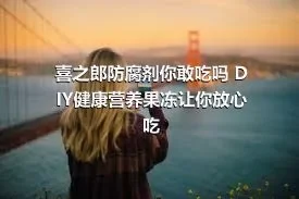 喜之郎防腐剂你敢吃吗 DIY健康营养果冻让你放心吃