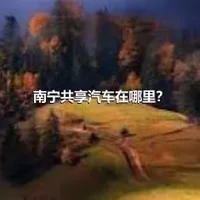 南宁共享汽车在哪里？