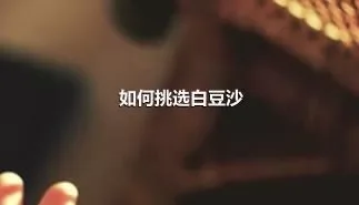 如何挑选白豆沙