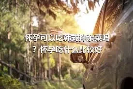 怀孕可以吃韩式拌杂菜吗？怀孕吃什么比较好