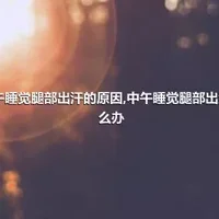 中午睡觉腿部出汗的原因,中午睡觉腿部出汗怎么办