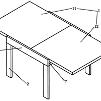伸缩自如的专利餐桌